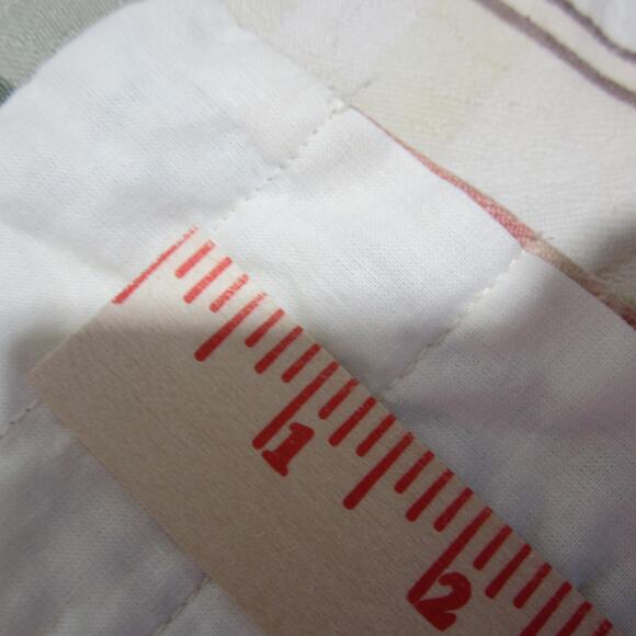 Vintage Valance Plaid Scalloped Window Treatments Kitchen Country Set 6 Handmade - Picture 4 of 10